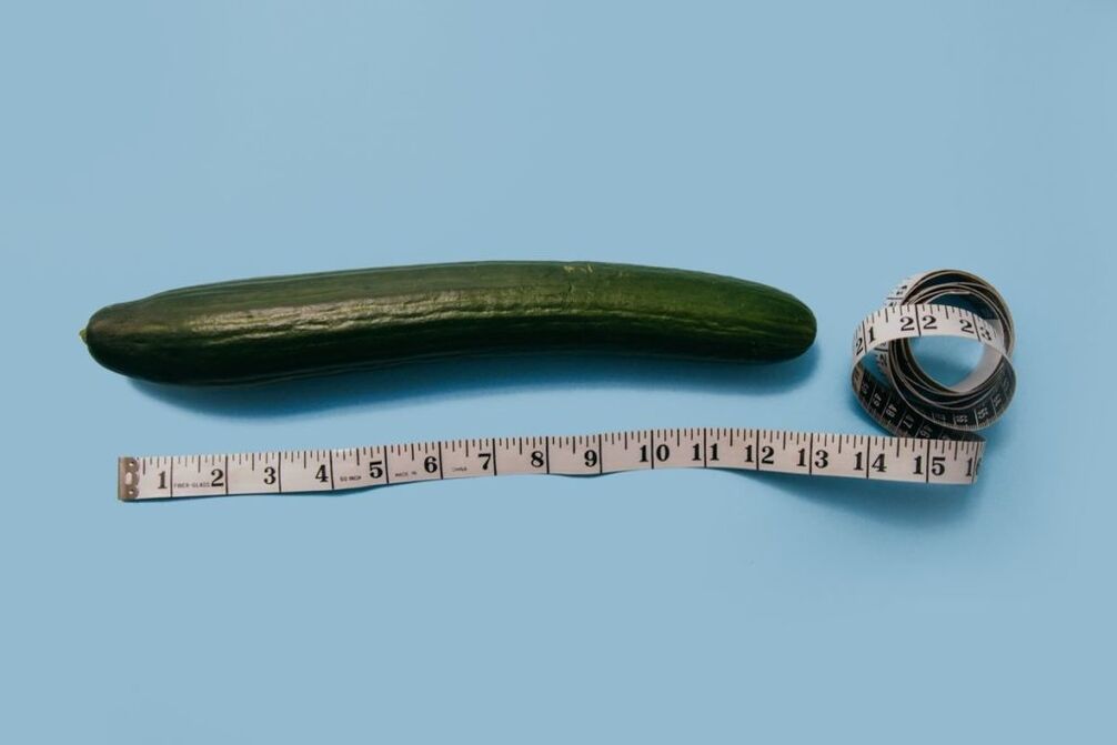 Penis size measurement using a cucumber examples