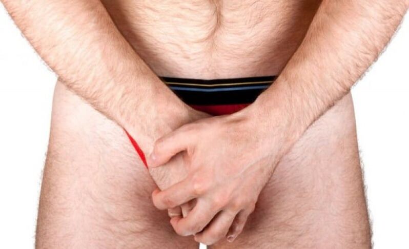 a man does a penis massage to increase thickness